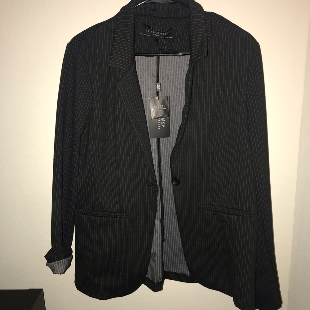 Pinstriped Blazer